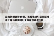 云南新增确诊15例、无症状5例/云南新增本土确诊病例7例,无症状感染者3例