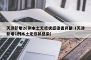 天津新增28例本土无症状感染者详情（天津新增1例本土无症状感染）