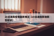 28日湖南疫情最新情况（28日湖南新增新型冠状）