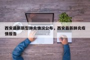 西安最新新型肺炎情况公布，西安最新肺炎疫情报告