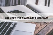 去年鼠疫死了多少人/每年死于鼠疫的人数