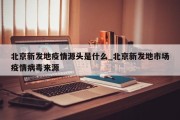 北京新发地疫情源头是什么_北京新发地市场疫情病毒来源
