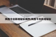 陕西今日新增疑似病例/陕西今天新增疑似