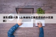 浦东感染人数（上海浦东已确定感染的小区最新）