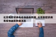 北京新冠状病毒疫情最新数据_北京新冠状病毒疫情最新数据消息