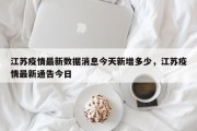 江苏疫情最新数据消息今天新增多少，江苏疫情最新通告今日