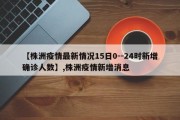 【株洲疫情最新情况15日0--24时新增确诊人数】,株洲疫情新增消息