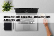 湖南新型冠状病毒最新情况/湖南新型冠状病毒最新情况通报