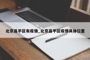 北京昌平区有疫情_北京昌平区疫情具体位置