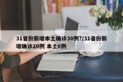31省份新增本土确诊30例?/31省份新增确诊20例 本土6例