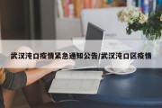 武汉沌口疫情紧急通知公告/武汉沌口区疫情