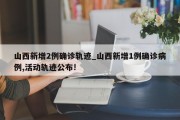 山西新增2例确诊轨迹_山西新增1例确诊病例,活动轨迹公布!