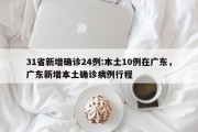 31省新增确诊24例:本土10例在广东，广东新增本土确诊病例行程