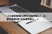 【31省份新增21例均为境外输入】,31省份新增6例 均为境外输入