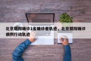 北京朝阳确诊1名确诊者轨迹，北京朝阳确诊病例行动轨迹