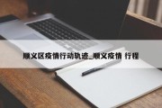 顺义区疫情行动轨迹_顺义疫情 行程