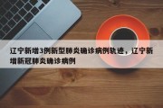 辽宁新增3例新型肺炎确诊病例轨迹，辽宁新增新冠肺炎确诊病例